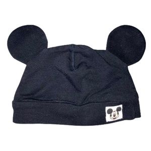 DISNEY 1-2 months old BABY black Mickey ears hat